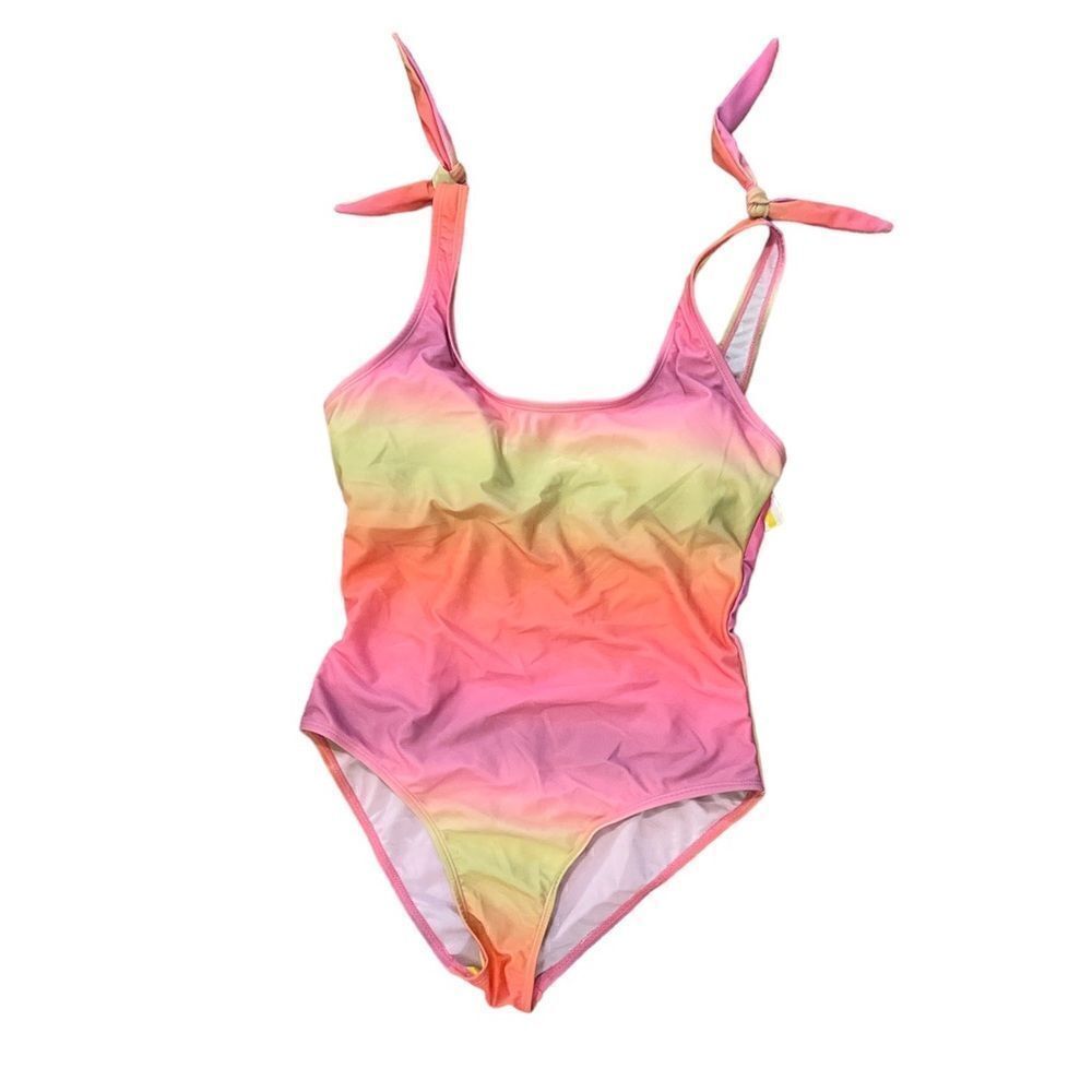 XOXO Women One Piece Two,Toned Swimsuit, Pink and Orange size M NWOT